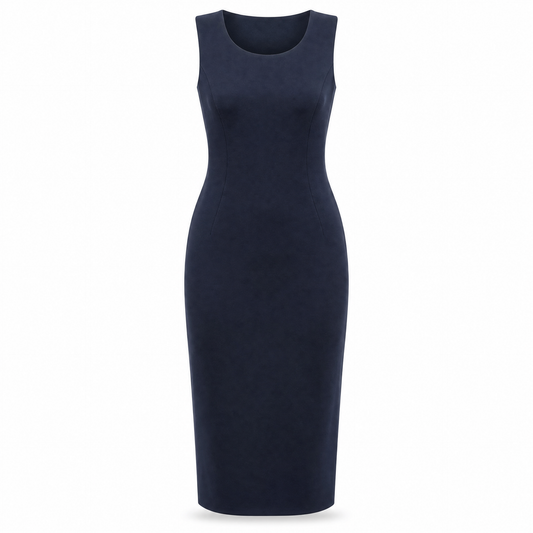 Celeste Etuikleid in Marineblau