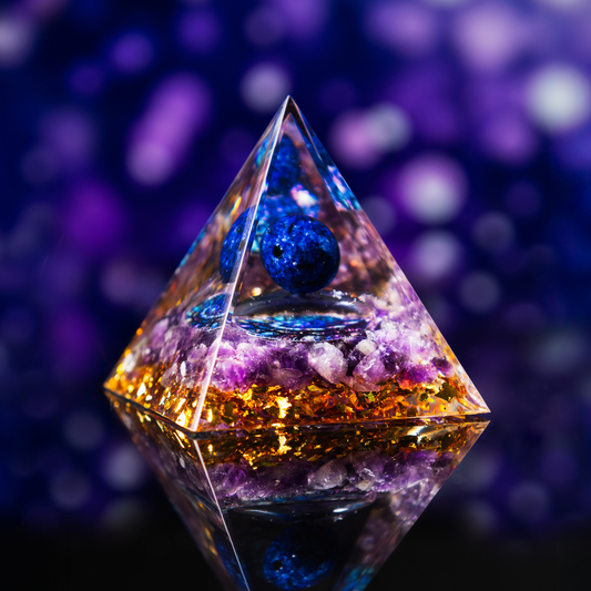 Drittes-Auge-Chakra Orgone Pyramide