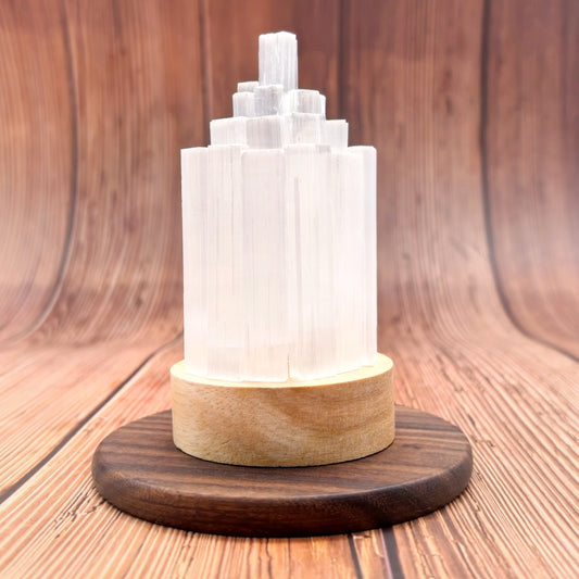 Die Selenitlampe zur Reinigung