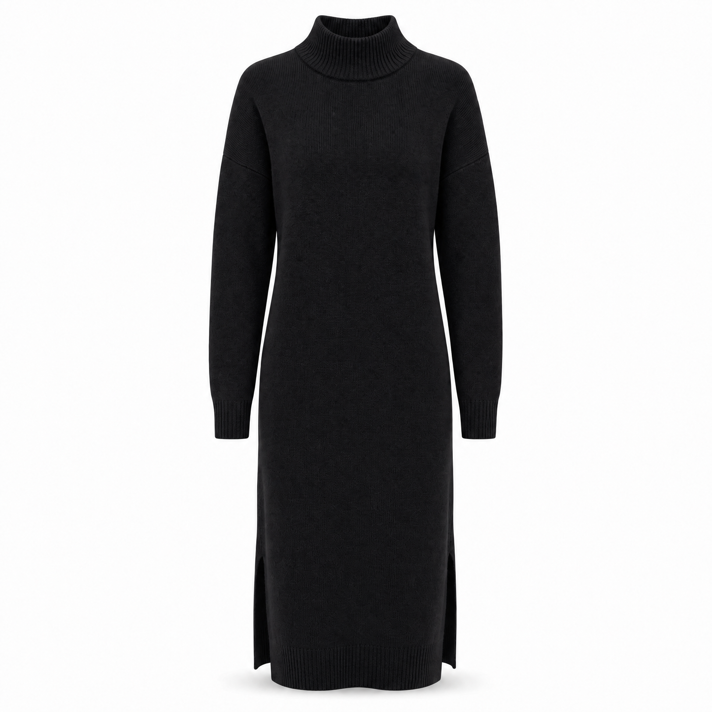 Solveig Pulloverkleid in Schwarz