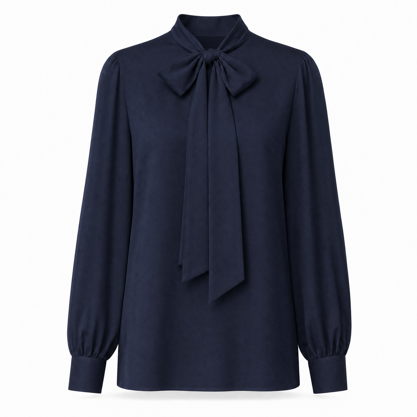 Amélie Schluppenbluse in Mitternachtsblau