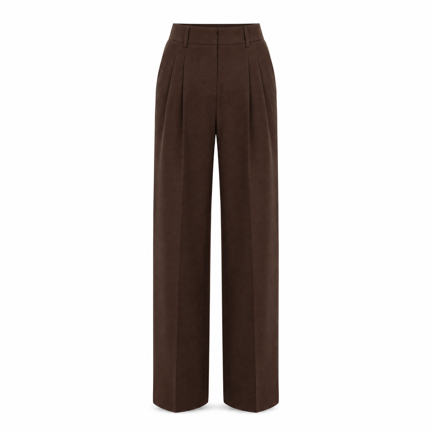 Sienna Bundfaltenhose in Espresso