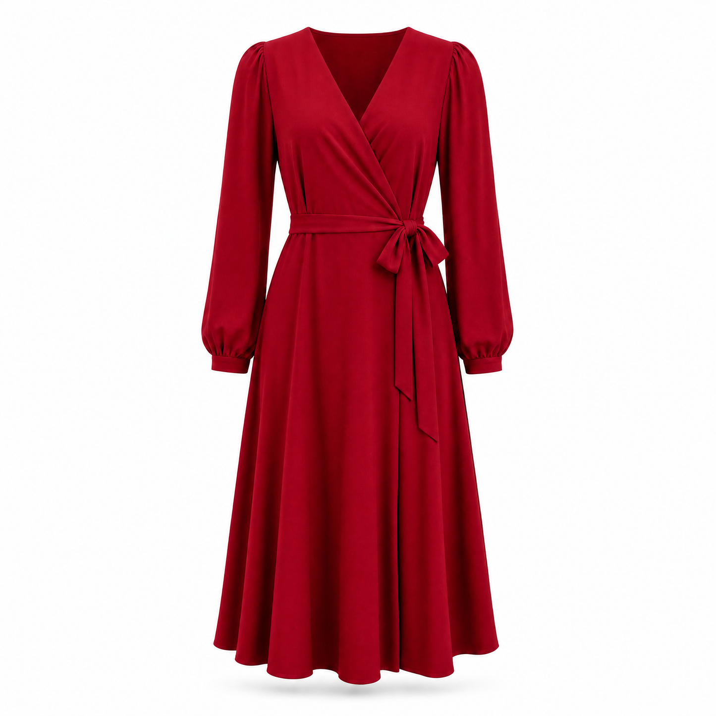 Liora Wickelkleid in Rubinrot