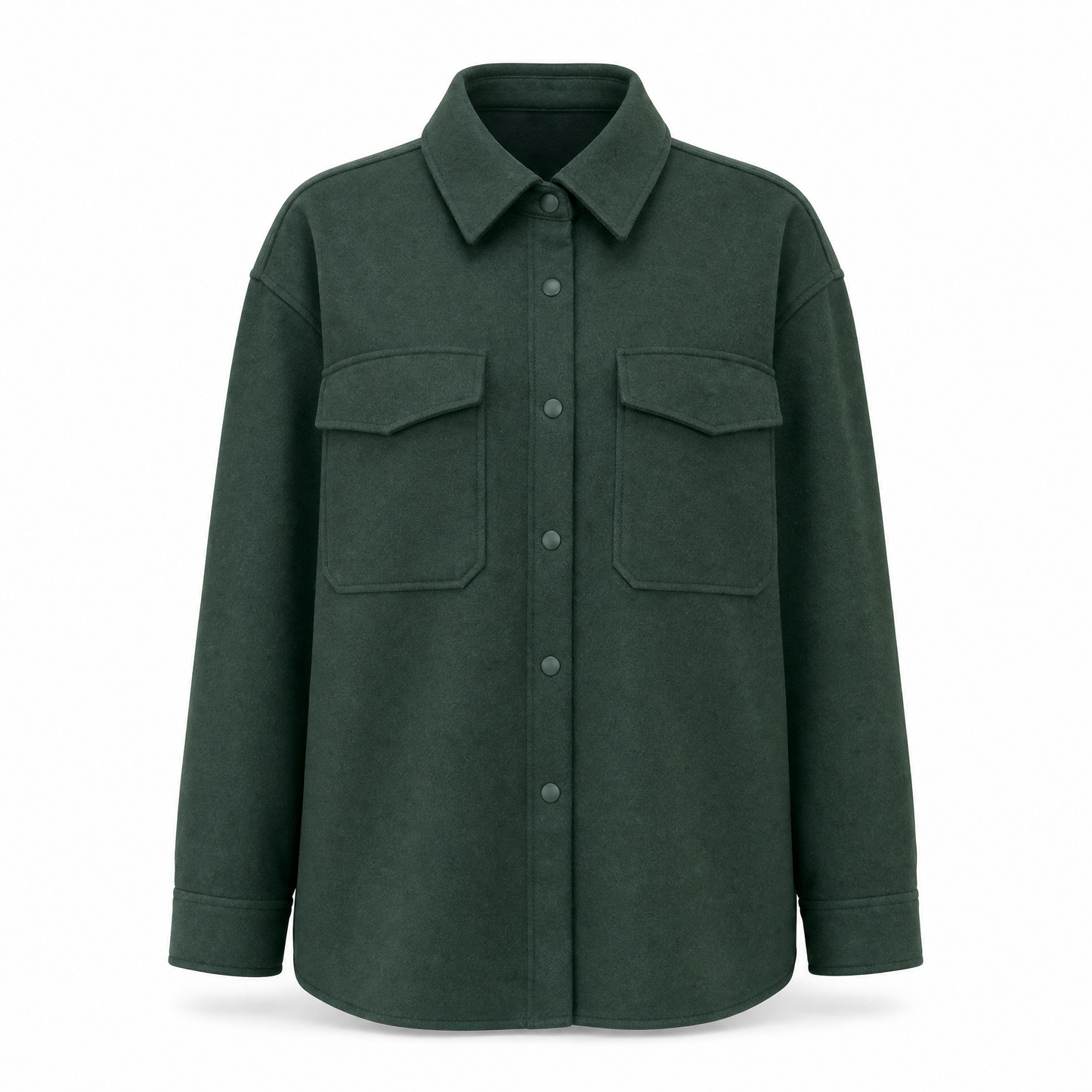 Ebba Overshirt in Tannengrün