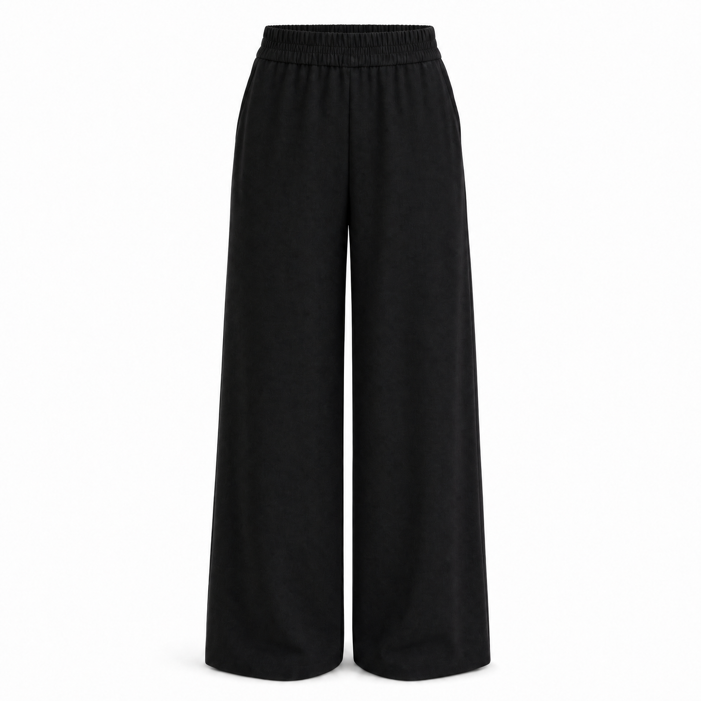 Inga Wide-Leg-Hose in Schwarz
