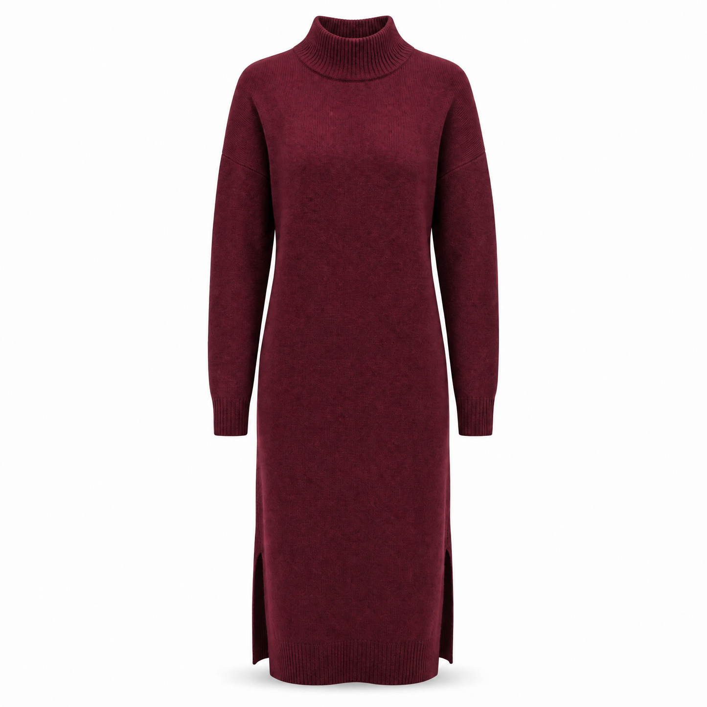 Solveig Pulloverkleid in Burgunder