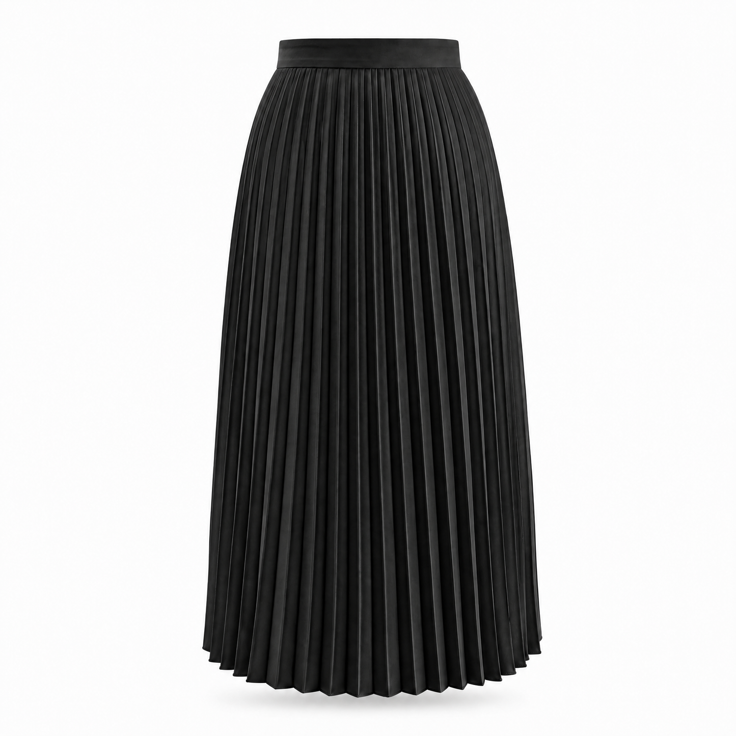 Adèle Plisseerock in Schwarz
